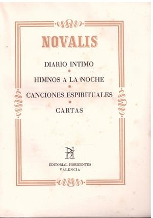 NOVALIS | 9999900188264 | VON HARDENBERG, FRIEDRICH | Libros antiguos y de segunda mano con historia