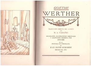 LAS DESVENTURAS DEL JOVEN WERTHER | 9999900190243 | Goethe | Libros antiguos y de segunda mano con historia