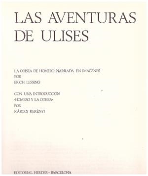 LAS AVENTURAS DE ULISES | 9999900193862 | Lessing, Erich | Libros antiguos y de segunda mano con historia