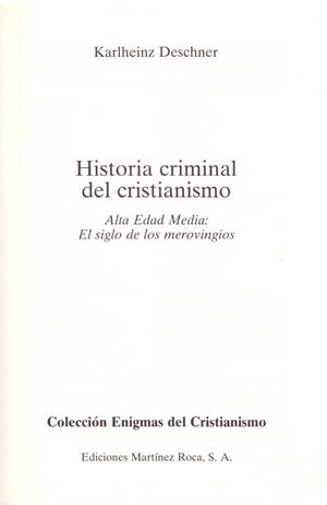 ALTA EDAD MEDIA: EL SIGLO DE LOS MEROVINGIOS | 9999900194081 | Deschner, Karlheinz | Libros antiguos y de segunda mano con historia