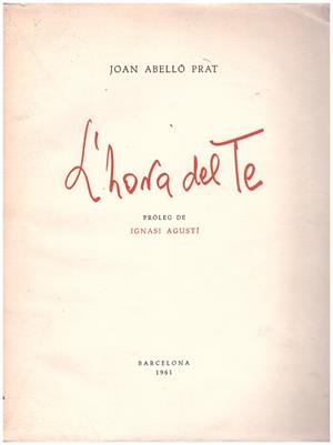 L' HORA DEL TE | 9999900194876 | ABELLO PRAT, JOAN | Libros antiguos y de segunda mano con historia