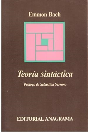 TEORÍA SINTÁCTICA | 9999900199239 | Bach, Emmon | Libros antiguos y de segunda mano con historia