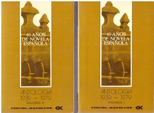 40 AÑOS DE NOVELA ESPAÑOLA 2 VOLUMENES  1939-1979 | 9999900199963 | Basanta, Angel | Libros antiguos y de segunda mano con historia