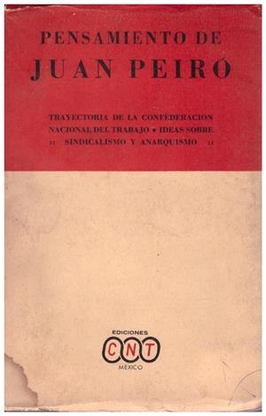 PENSAMIENTO DE JUAN PEIRÓ | 9999900200928 | Peiró, Juan | Libros antiguos y de segunda mano con historia