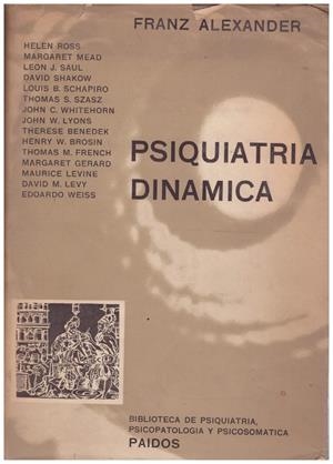 PSIQUIATRIA DINAMICA | 9999900211368 | Alexander, Franz | Libros antiguos y de segunda mano con historia