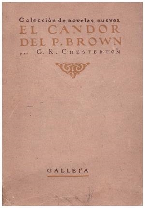 EL CANDOR DEL P. BROWN | 9999900212600 | Chesterton, G. K. | Libros antiguos y de segunda mano con historia