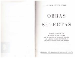 OBRAS SELECTAS | 9999900213201 | Doyle, Conan Arthur | Libros antiguos y de segunda mano con historia