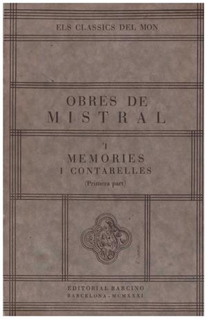 OBRES DE MISTRAL VOL I | 9999900214130 | Mistral, Frederic | Libros antiguos y de segunda mano con historia