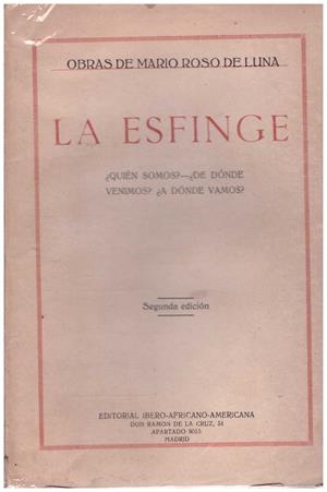 LA ESFINGE | 9999900214505 | Luna, Roso Mario De | Libros antiguos y de segunda mano con historia