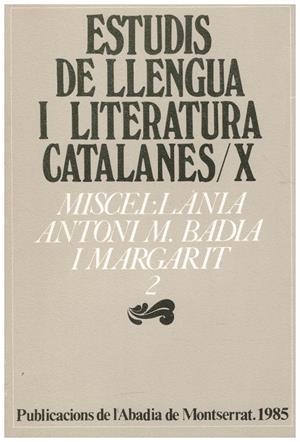 ESTUDIS DE LLENGUA I LITERATURA CATALANES /X | 9999900217193 | Libros antiguos y de segunda mano con historia