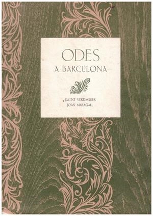 ODES A BARCELONA | 9999900217322 | Verdaguer, Jacint / Maragall, Joan | Libros antiguos y de segunda mano con historia