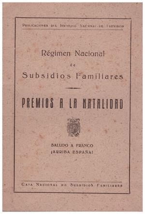 PREMIOS A LA NATALIDAD | 9999900217452 | Libros antiguos y de segunda mano con historia