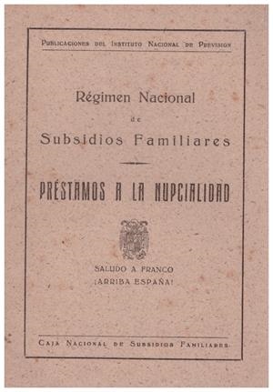 PRESTAMOS A LA NUPCIALIDAD | 9999900217469 | Libros antiguos y de segunda mano con historia
