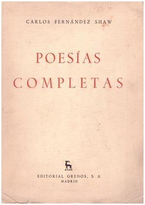 POESIAS COMPLETAS | 9999900218398 | Shaw, Fernandez Carlos | Libros antiguos y de segunda mano con historia