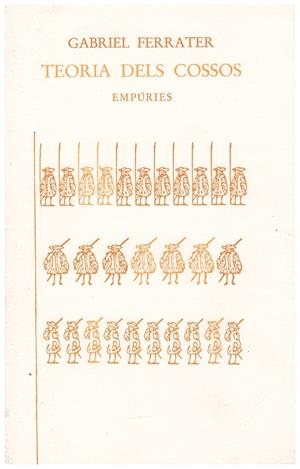 TEORIA DELS COSSOS | 9999900219364 | Ferrater, Gabriel | Libros antiguos y de segunda mano con historia
