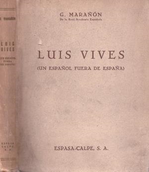 LUIS VIVES | 9999900219906 | Marañón, G | Llibres de Companyia - Libros de segunda mano Barcelona