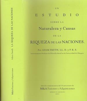UN ESTUDIO SOBRE LA NATURALEZA Y CAUSAS DE LA RIQUEZA DE LAS NACIONES | 9999900220025 | Smith, Adam | Libros antiguos y de segunda mano con historia