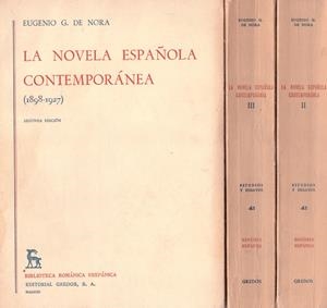 LA NOVELA ESPAÑOLA CONTEMPORÁNEA | 9999900222036 | G., De Nora, Eugenio | Libros antiguos y de segunda mano con historia