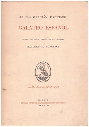 GALATEO ESPAÑOL | 9999900222128 | Dantisco, Gracian Lucas | Libros antiguos y de segunda mano con historia