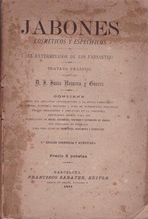JABONES COSMÉTICOS Y ESPECÍFICOS | 9999900223026 | Guerra - Nabarro Justo. | Libros antiguos y de segunda mano con historia