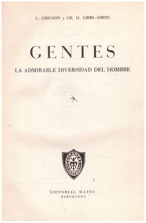 GENTES | 9999900224184 | Grigson, G. / Gibbs, Smith H | Libros antiguos y de segunda mano con historia