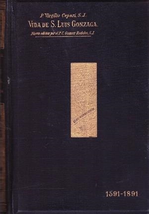 VIDA DE SAN LUIS GONZAGA | 9999900226485 |  P. Virgilio Cepari, S. J. | Libros antiguos y de segunda mano con historia