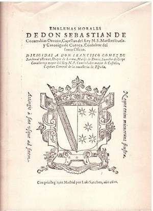 EMBLEMAS MORALES | 9999900226928 | Covarrubias de, Sebastian  | Llibres de Companyia - Libros de segunda mano Barcelona