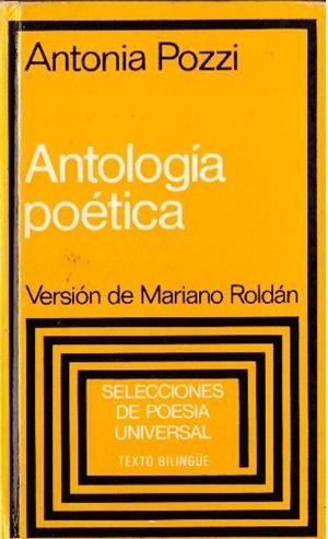 ANTOLOGÍA POÉTICA | 9999900227512 | Pozzi, Antonia | Libros antiguos y de segunda mano con historia