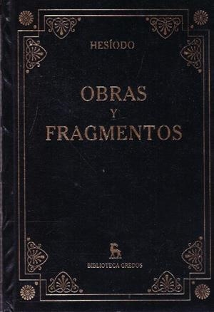 OBRAS Y FRAGMENTOS | 9999900228793 | Hesiodo | Libros antiguos y de segunda mano con historia