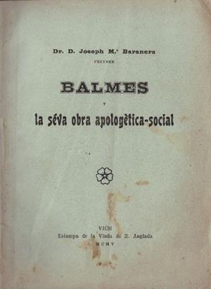 BALMES  | 9999900229158 | Baranera, Joseph Mª | Libros antiguos y de segunda mano con historia