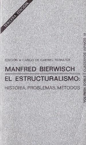 EL ESTRUCTURALISMO | 9999900229707 | Bierwisch, Manfred | Libros antiguos y de segunda mano con historia