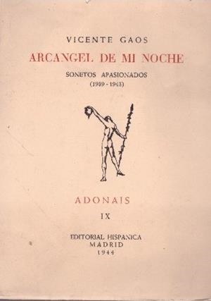 ARCANGEL DE MI NOCHE | 9999900230079 | Gaos, Vicente | Libros antiguos y de segunda mano con historia