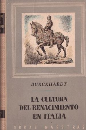 LA CULTURA DEL RENACIMIENTO EN ITALIA | 9999900230963 | Burckhardt, Jacob. | Libros antiguos y de segunda mano con historia