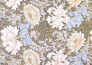 POSTAL: CRYSANTHEMUM WALLPAPER. WILLIAM MORRIS | 9999900234213 | Libros antiguos y de segunda mano con historia