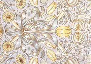 POSTAL: LILY AND POMEGRANATE WALLPAPER. WILLIAM MORRIS | 9999900234220 | Libros antiguos y de segunda mano con historia