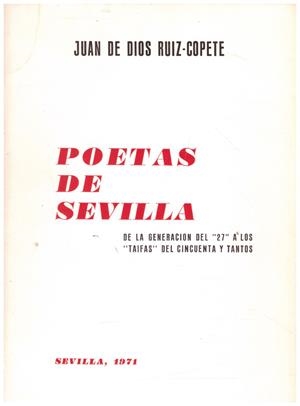 POETAS DE SEVILLA | 9999900234725 | Ruiz Copete, Juan de Dios | Libros antiguos y de segunda mano con historia