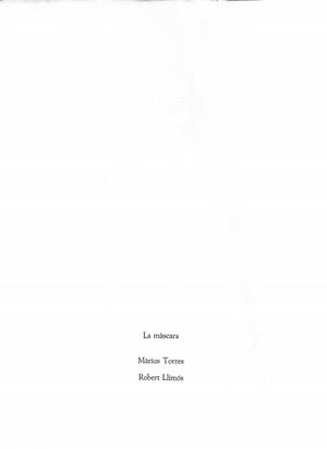 LA MÀSCARA | 9999900235722 | Torres, Màrius i Robert Llimós | Libros antiguos y de segunda mano con historia