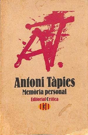MEMORIA PERSONAL | 9999900236064 | Tàpies, Antoni | Libros antiguos y de segunda mano con historia