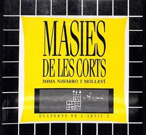MASIES DE LES CORTS | 9999900237016 | Navarro i Molleví, Imma | Libros antiguos y de segunda mano con historia