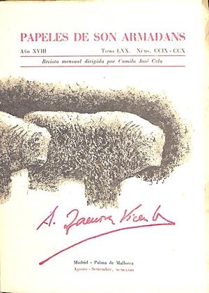PAPELES DE SON ARMADANS: Alonso Zamora Vicente | 9999900238501 | Libros antiguos y de segunda mano con historia
